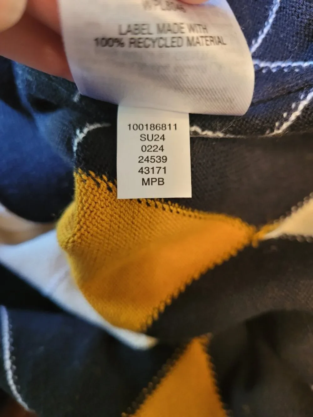 Club Room Argyle Collegiate Cotton Cardigan